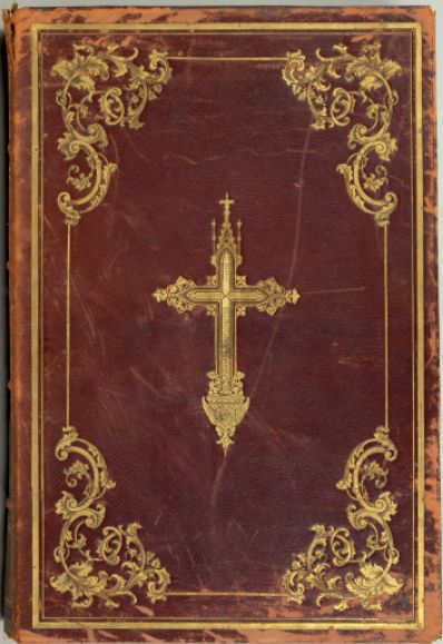 Plik:Liturgicznych ksiąg opr., historyzujące opr., krzyż, oprawa XIX w. mszału z XVI w., BczartMNK, POLON.jpg