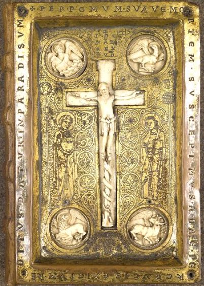 Plik:Romańskie oprawy, Oprawa złotnicza ewangeliarza z Verden, pocz. XII w., Chantilly, Musée Condé, fot. wg www.initiale.irht.cnrs.fr.jpg