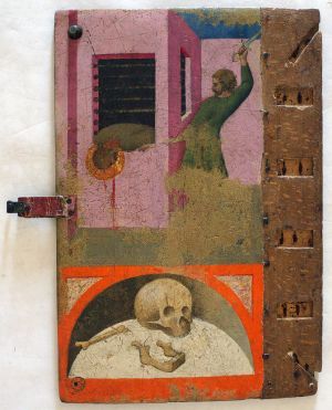 Plik:Biccherna oprawy, Dolna okładzina oprawy księgi urzędu kasy miejskiej w Sienie, tzw. Biccherna, Siena, XV w., fot. wg www.archiviodistato.siena.it.jpg