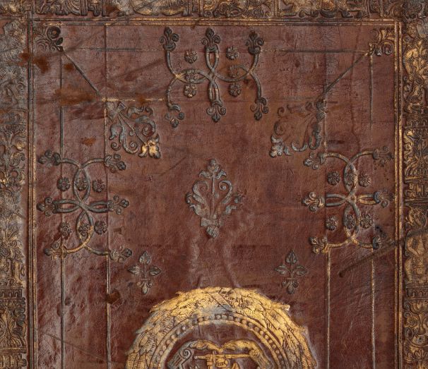 Plik:Półpierścień, Półpierścienie w dekoracji oprawy w typie aldyńsko-grolierowskim, Kraków, lata 60. XVI w..jpg