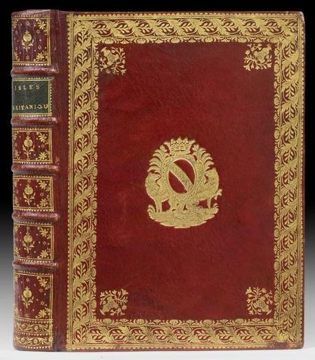 Plik:Koronka Luwru, Oprawa francuska z okładzinami obwiedzionymi bordiurą w typie koronki Luwru, ok. 1760 r., fot. wg. www.librairieherodote.com .... m.jpg