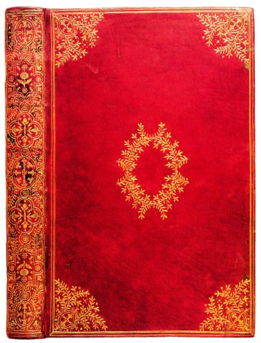 Plik:Brancheges, Oprawa z dekoracją a branchage, Paryż, lata 80. XVI w., fot. wg Breslauer Catalogue 110.jpg