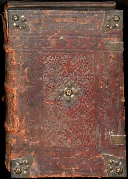 Plik:Kobergerowskie oprawy, Oprawa w typie kobergerowskim, prawdop. Norymberga, kon. XV w. BUWr Wrocław, www.bibliotekacyfrowa.pl ...jpg