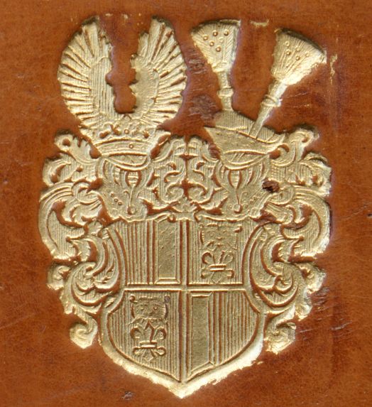 Plik:Tarcza herbowa, Barokowa tarcza herbowa w superekslibrisie Henryka von Bunau, 1 poł. XVIII w., BPP, Paryż, fot. A. Wagner.jpg