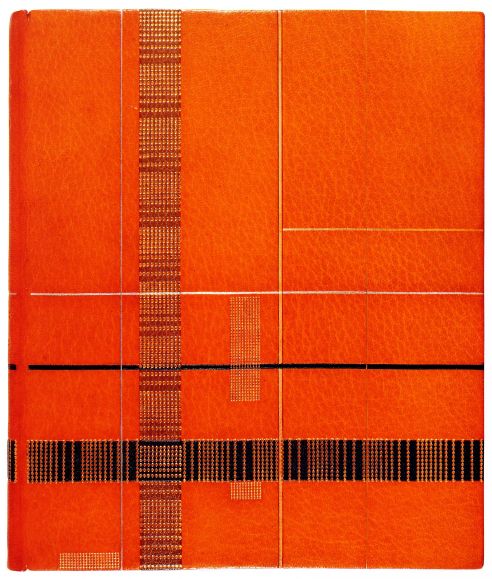 Plik:Linearna dekoracja na oprawie art deco, Pierre Legrain, po 1926 r., fot. wg Breslauer 1992, Catalogue 110.jpg