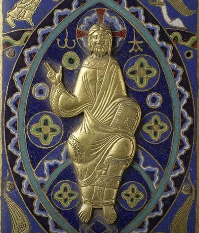 Plik:Limozyjskie oprawy, Zbliżenie emaliowanej i złoconej płyty.blachy oprawy limozyjskiej, XII.XIII w., Rijksmuseum, Amsterdam,.jpg