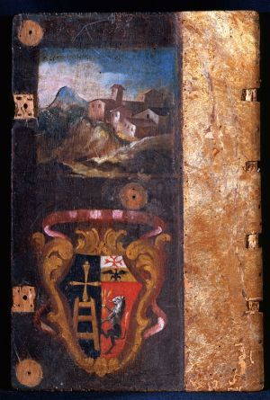 Plik:Biccherna oprawy, Oprawa księgi urzędu kasy miejskiej w Sienie, tzw. Biccherna, Siena,XVIII w., fot. wg www.archiviodistato.siena.it.jpg