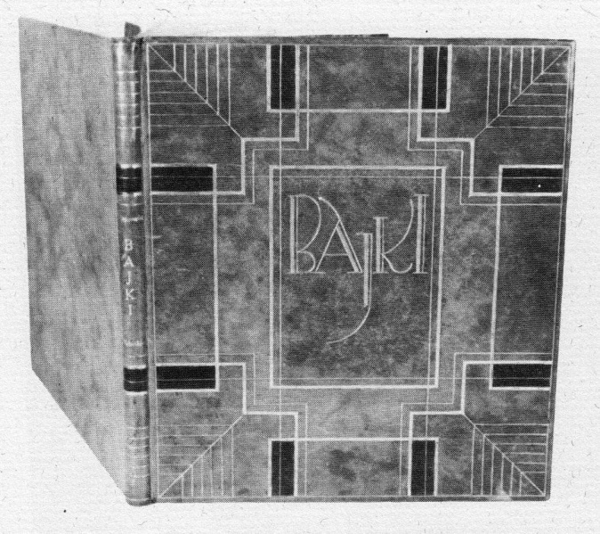 Plik:Art deco oprawy, Oprawa Bajek J. Kasprowicza, Aleksander Semkowicz, prawdop. lata 20-30 XX w., fot. wg Bukowska 1992.jpg