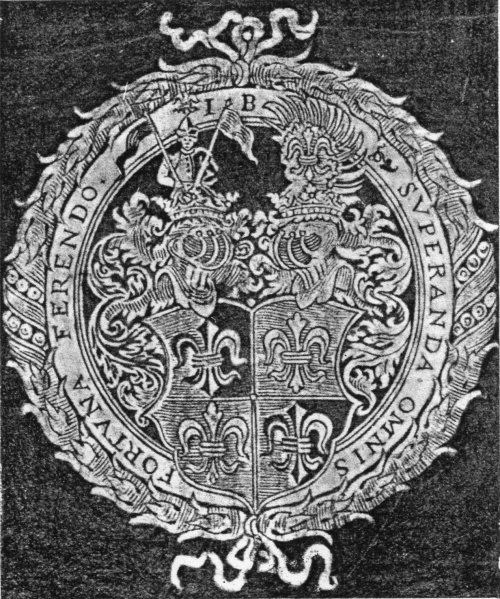 Plik:Korona rangowa, Korony szlacheckie na hełmach w superekslibrisie Jana Bonera, ok. 1552, fot. wg Piekarski 1929.jpg