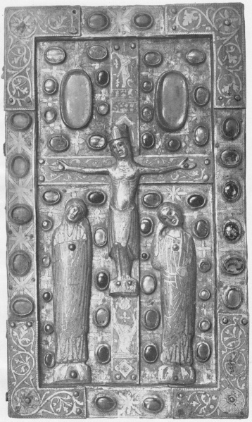 Plik:Limozyjskie oprawy, Płytka emaliowana z oprawy limozyjskiej, XII w., Bibl. Czartoryskich, Kraków, fot. wg Komornicki 1925.jpg