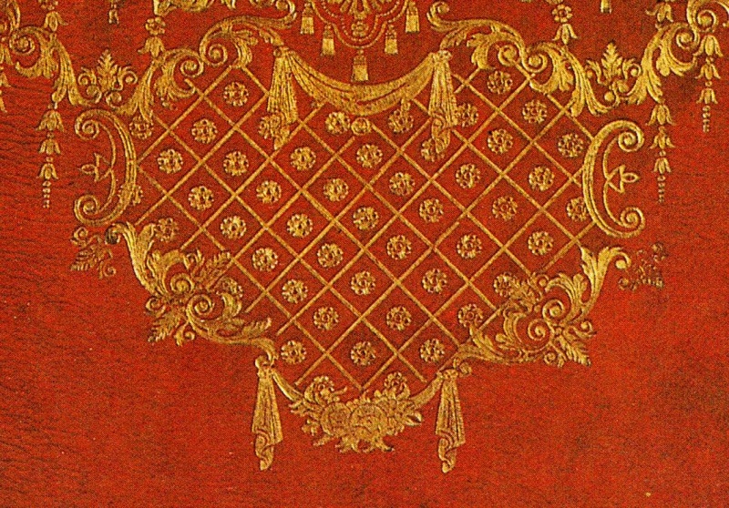 Plik:Feston, u góry i girlanda, u dołu na oprawie rokokowej, Wiedeń, 1746, wg Mazal 1990, il. 228.jpg