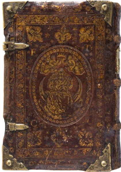 Plik:Modlitewników oprawy, Oprawa druków modlitewnych, prawdopodobnie Kraków, 1583, fot. wg Wagner, Madajewska, Mazerska 2018.jpg