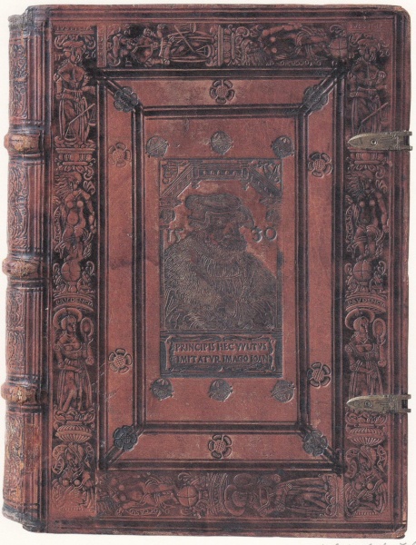 Plik:Listwa, Rama z listew ozdobionych rozetami wokół zwierciadła oprawy renesansowej, Niemcy, Wittenberga, 1530, fot. wg von Rabenau 1994.jpg