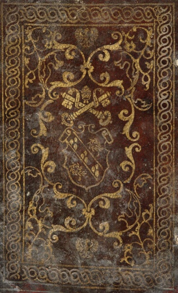 Plik:Gilosz, Gilosz w obramieniu zwierciadła oprawy rzymskiej z poł. XVI w., Biblioteca Nazionale Braidense.jpg