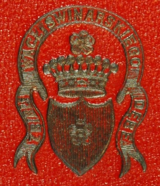 Plik:Korona rangowa, hrabiowska w superekslibrisie Wacława Swinarskiego, ok. 1900, BPP, Paryż, fot. A. Wagner.jpg