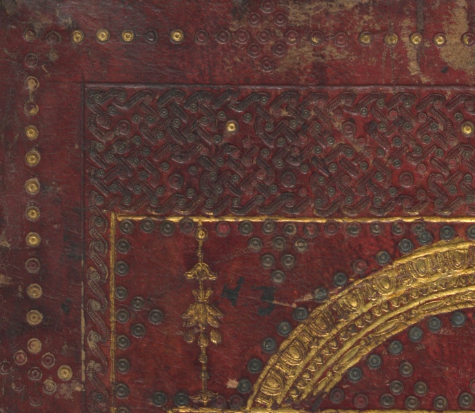 Plik:Cerchietti na oprawie renesansowej z księgozbioru króla Macieja Korwina, krótko po 1490 r. ONB, Wiedeń, fot. wg digital.onb.ac.at ....jpg