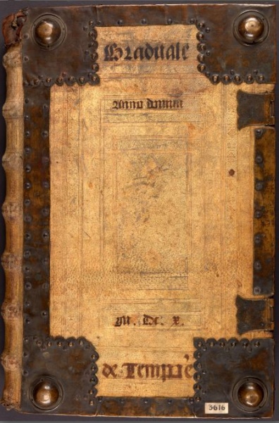 Plik:Chorałowych ksiąg oprawy, GRADUALE DE TEMPORE, część I, Polska, przed 1610, BCzartMNK, POLONA2.jpg