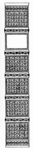 Plik:A la grotesque, Schemat dekoracji a la grotesque na francuskiej oprawie z XVII w., wg Devaux 1977.jpg