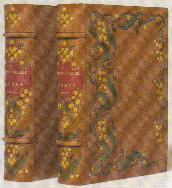 Plik:Secesyjne oprawy, Oprawy mozaikowe z dekoracją secesyjną, Charles Meunier, 1906, kol. M. Wittocka, repr. wg Wittock 2008.jpg