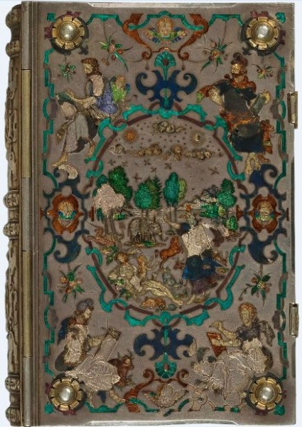 Plik:Złotnicze oprawy, Oprawa tzw. modlitewnika Albrechta V, ks. Bawarii, Hans. Lencker, Norymberga 1574.jpg