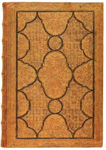 Plik:Filigranoa dekoracja, Dekoracja filigranowa na niemieckiej oprawie barokowej, pocz. XVIII w., wg von Arnim 1992.jpg