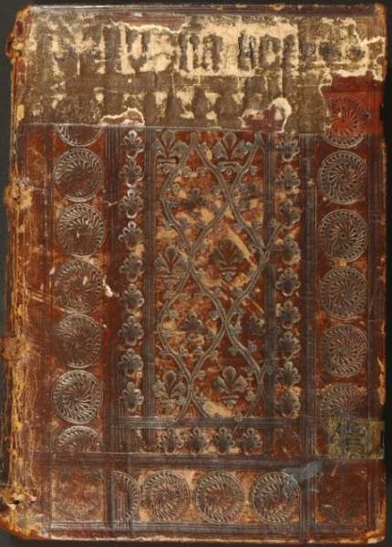 Plik:Kompozycja, Typowo gotycki schemat kompozycyjny dekoracji oprawy z ok. 1500 r., BJ POLONA, mały plik.jpg