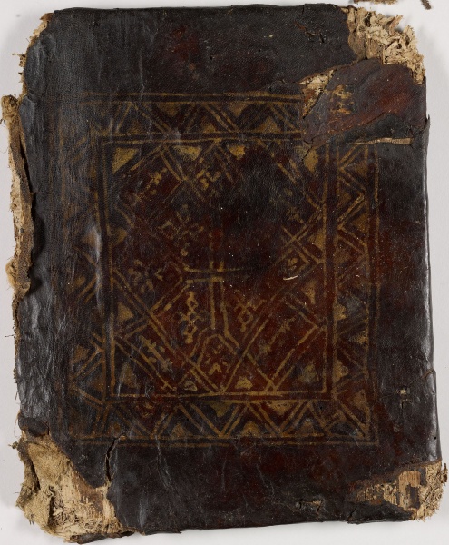 Plik:Malowana dekoracja, Malowana dekoracja na oprawie koptyjskiej, Egipt, prawdop. IX. X w. Pierpont Morgan Library.jpg