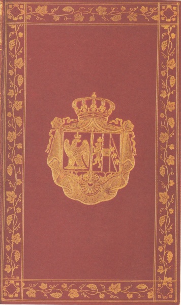 Plik:Winorośl, Ornament w formie winorośli na oprawie empirowej, J. Bozerian, Paryż, 1812, wg von Arnim 1812.jpg