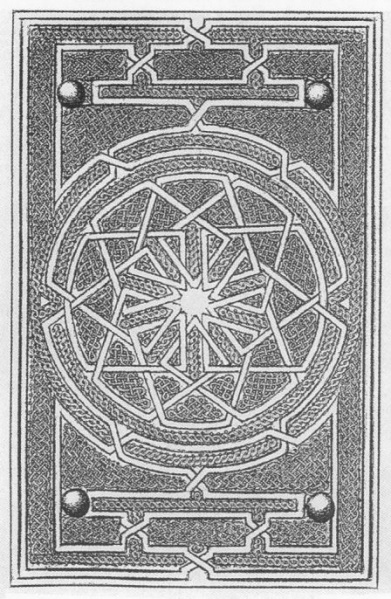 Plik:Mudejar, Schemat dekoracji typowej oprawy mudejar z XV w. z gwiaździstym zakomponowaniem wstęg, repr. wg Checa Cremades 2003.jpg