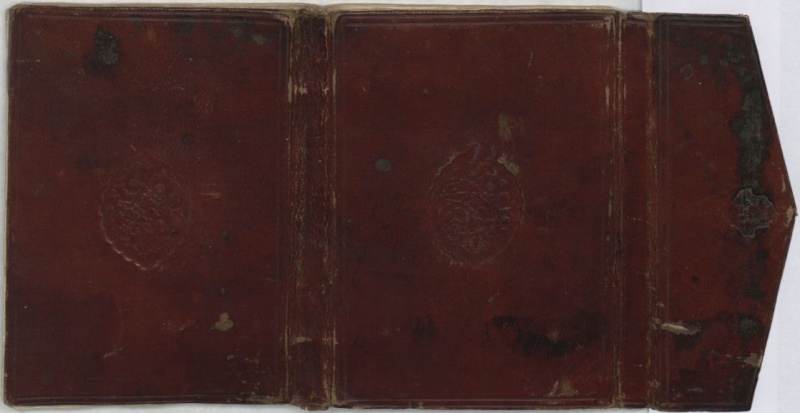 Plik:Kopertowe oprawy, maly plik, Oprawa kopertowa, rozłożona, Turcja, XVII w., BN, Warszawa, fot. polon.jpg