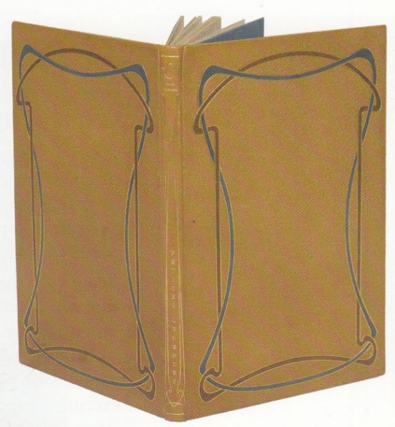 Plik:Secesyjne oprawy, Oprawa mozaikowa z dekoracją secesyjną, Paul Classens wg proj. Henry'ego van de Velde, 1900, kol. M. Wittocka, repr wg Wittock 2008.jpg