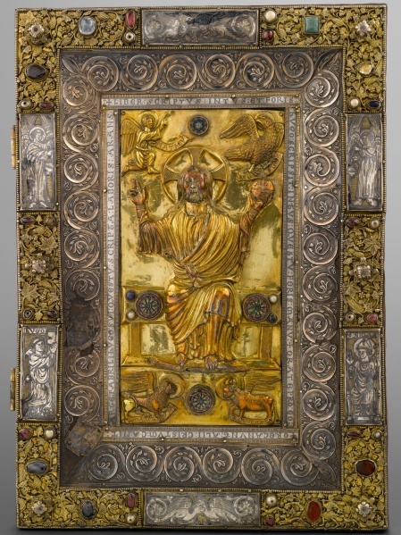 Plik:Wić roślinna w podwójnej ramie zwierciadła oprawy z klasztoru św. Mikołaja w Oignies, Francja, ok. 1230, fot. domena publiczna.jpg