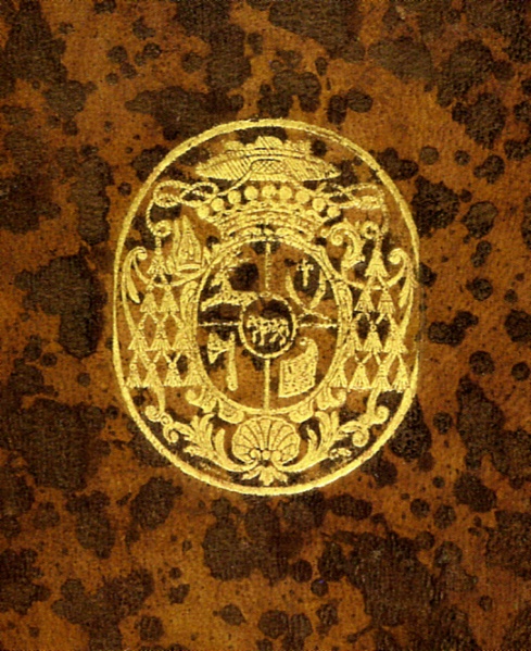 Plik:Superekslibris bpa Andrzeja Stanisława Załuskiego, ok. 1740, Bm, Nancy, fot. wg Jurkowlaniec 2005.tif.jpg