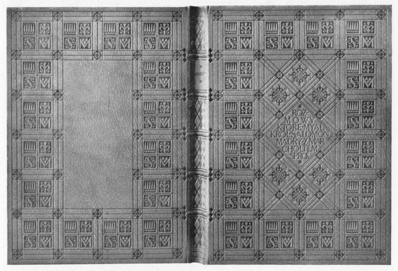 Plik:Geometryczna dekoracja na oprawie w stylistyce art deco autorstwa Bonawentury Lenarta, przed 1932, fot. wg Witkiewicz 1932.jpg