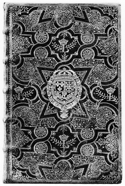 Plik:Filigranowa dekoracja, Dekoracja filigranowa w obrębie kompozycji a la fanfare na oprawie francuskiej z 1661 r., wg Devaux 1977, s. 129.jpg