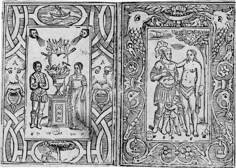 Plik:Grafika w introl., Drzeworytowa dekoracja okładki włoskiej z ok. 1570 r., fot. wg. Baurmeister 2002.jpg