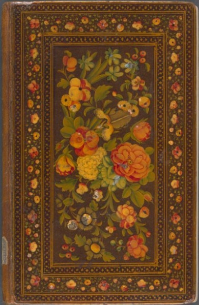 Plik:Malowane oprawy, II, perska malowana, werniksowana, przełom XVII i XVIII w., BCzart.MNK, POLONA.jpg