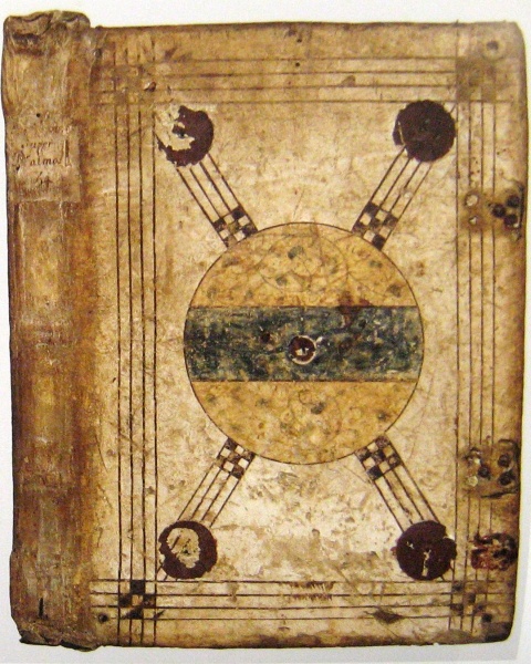 Plik:Malowane oprawy, Oprawa z malowanym superekslibrisem, Francja, kon. XIV pocz. XV w., wg Aleksandre, Grand, Lanoe 2009.jpg