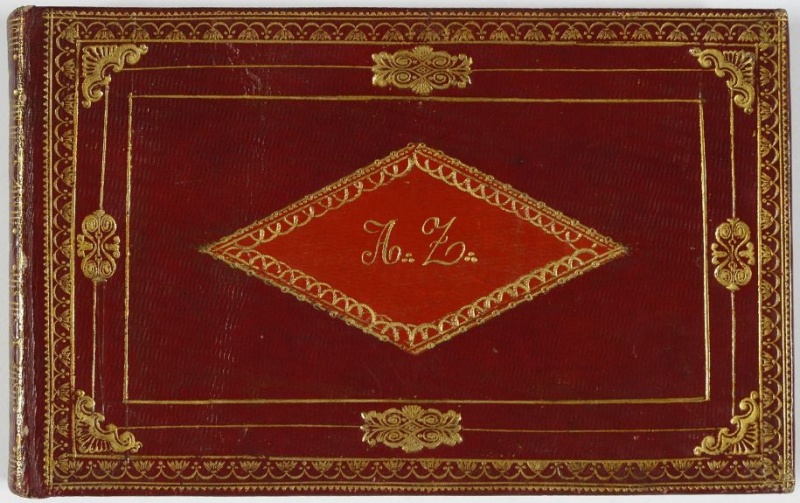 Plik:Romantyczne oprawy, Oprawa romantyczna imionnika Anny Ż., Polska, ok. 1840, BN, Warszawa, fot wg polona, mały plik.jpg