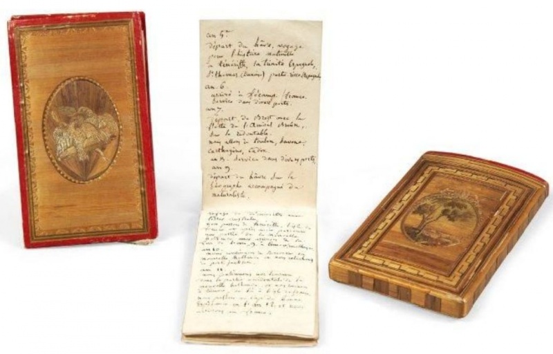 Plik:Intarsja, Oprawa i etui notatnika podróżniczego z intarsją ze słomy, Francja, ok. 1840, fot..jpg