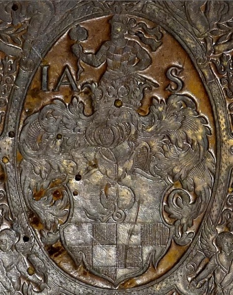 Plik:Klejnot, Klejnot w herbie I. A. Schachmanna, Dolny Śląsk, 1576, BTNP, Płock, fot. A. Wagner.jpg