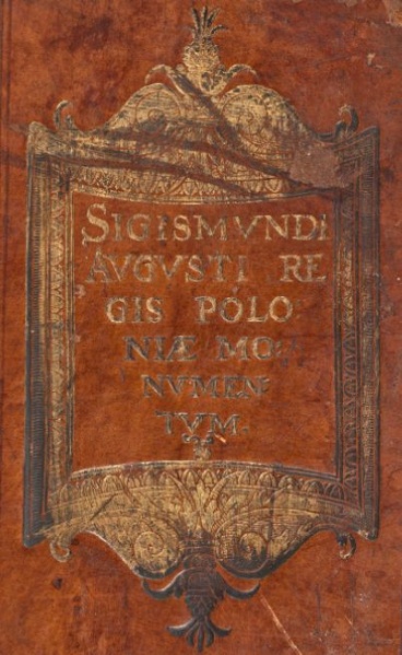 Plik:Tablica inskrypcyjna, Superekslibris napisowy Zygmunta Augusta w formie tablicy inskrypcyjnej, Kraków, 1549.jpg