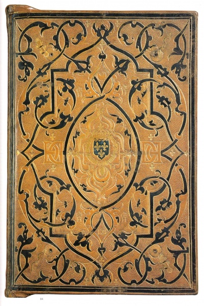 Plik:Pointille, tzw. fond pointille na francuskiej oprawie z 1550 r., wg Laffitte, Le Bars 1999, nr kat. 84.jpg