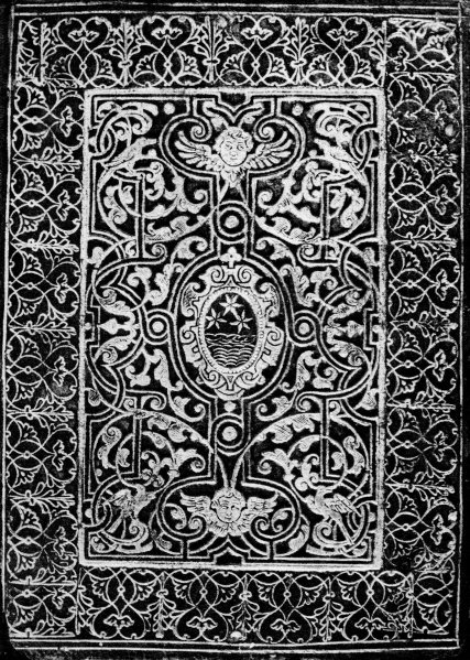 Plik:Kwiatu lotosu wzór, Wzór kwiatu lotosu w bordiurze oprawy rzymskiej, po 1573 r., wg Fürstenberg, De Marinis 1966.jpg