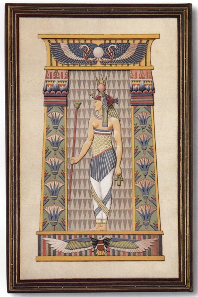 Plik:Egipskie motywy, Oprawa z dekoracją wzorowaną na sztuce starożytnego Egiptu, Włochy, po 1920 r., wg Bologna 1998.jpg